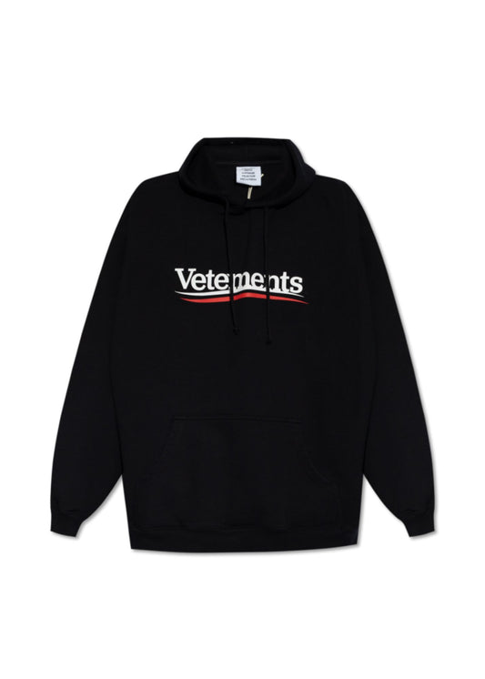 Campaign Logo Hoodie-Black