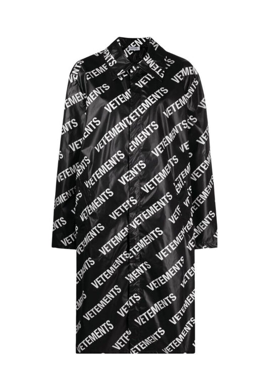 Monogram Raincoat-Black