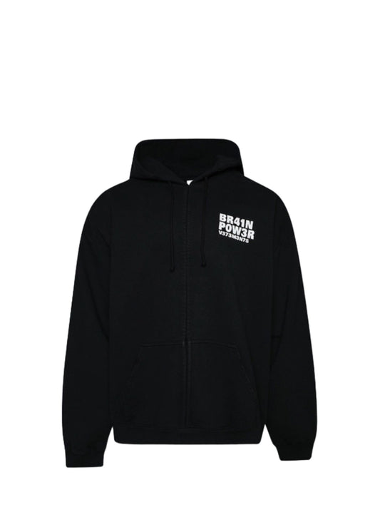 Brain Power Hoodie-Black