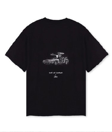 Delorean T-Shirt Black