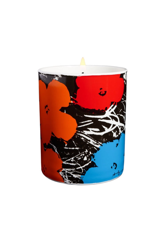 Andy Warhol Flowers Candle