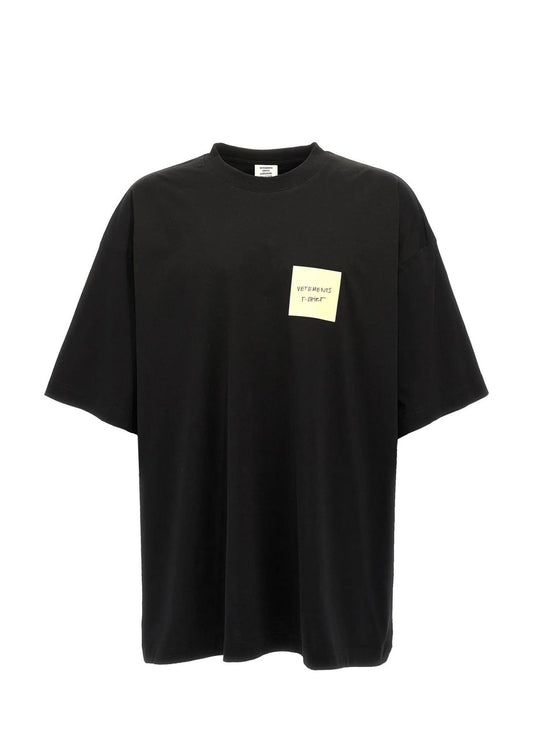 Sticker Logo T-Shirt-Black