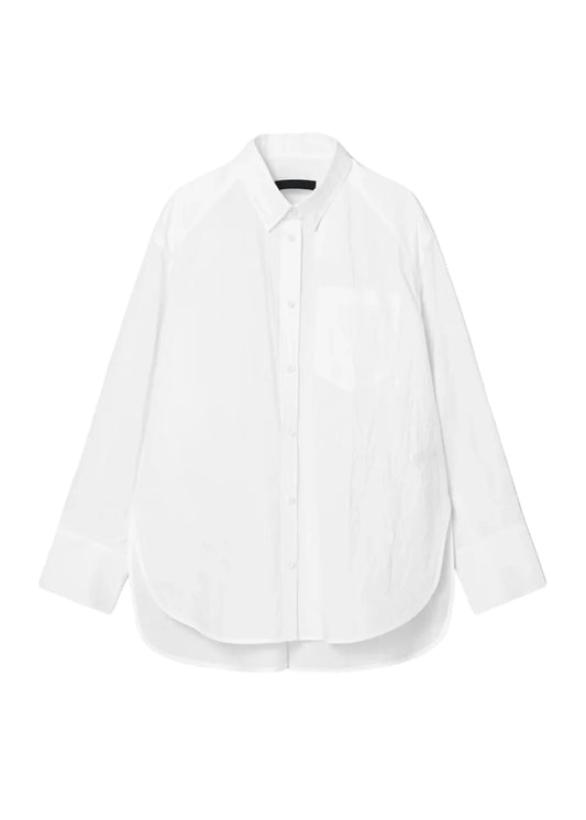 Light Crack Overfit Shirt-White