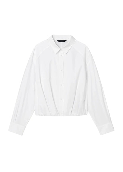 Turk Shirring Shirt-White