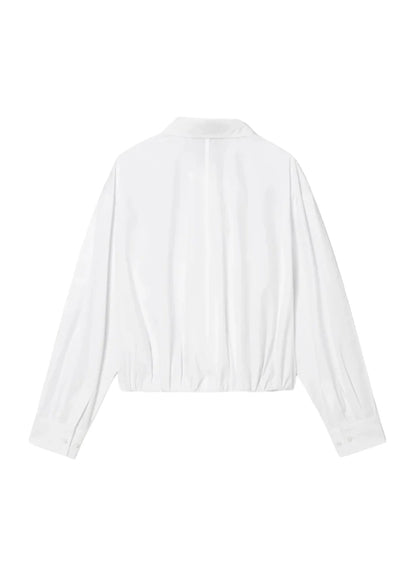 Turk Shirring Shirt-White